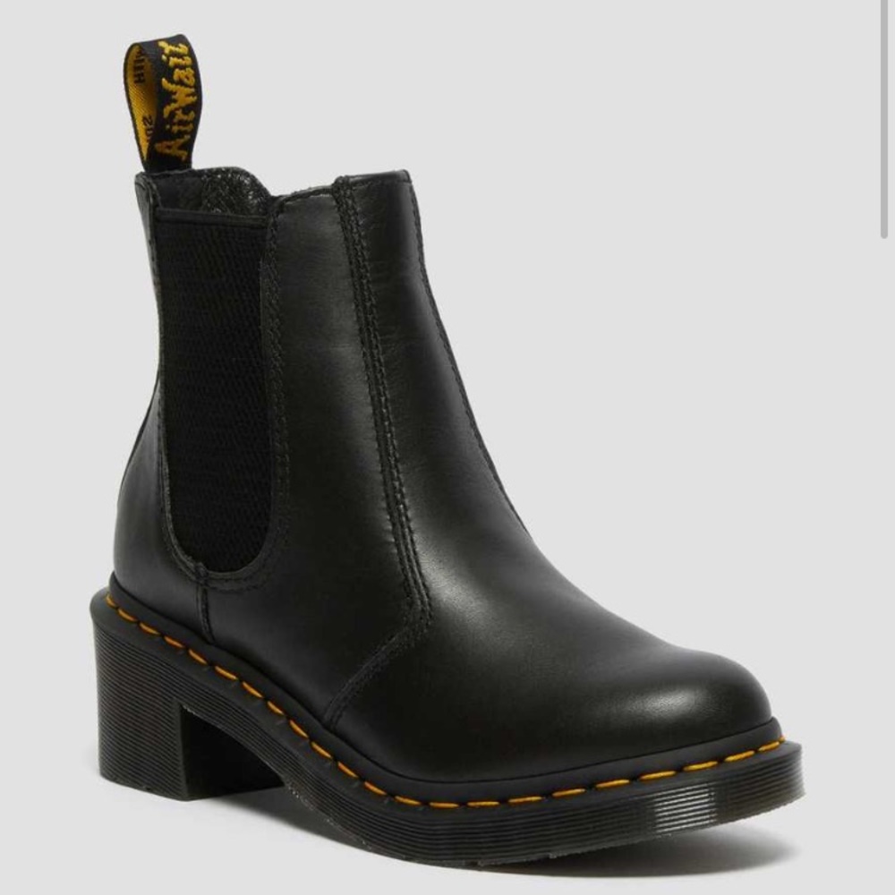 Heeled Cadence black doc martens